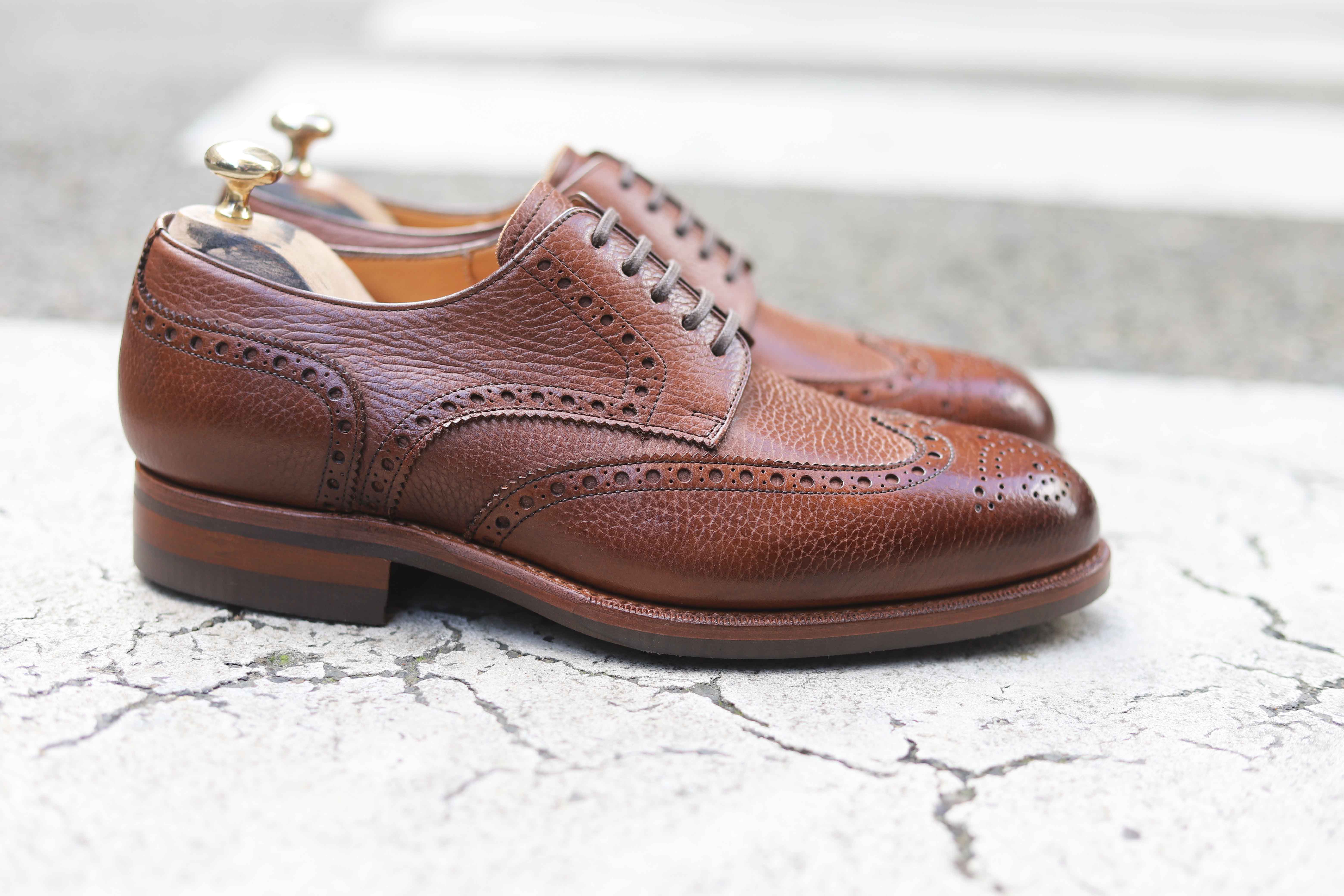 Derby “BROGUE” Medium brown grained 