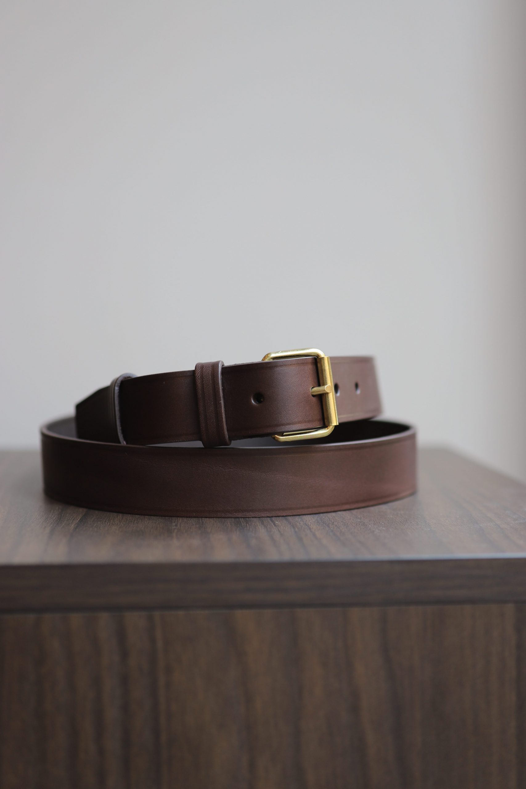 Brown leather belt “INDIANA” - Malfroid